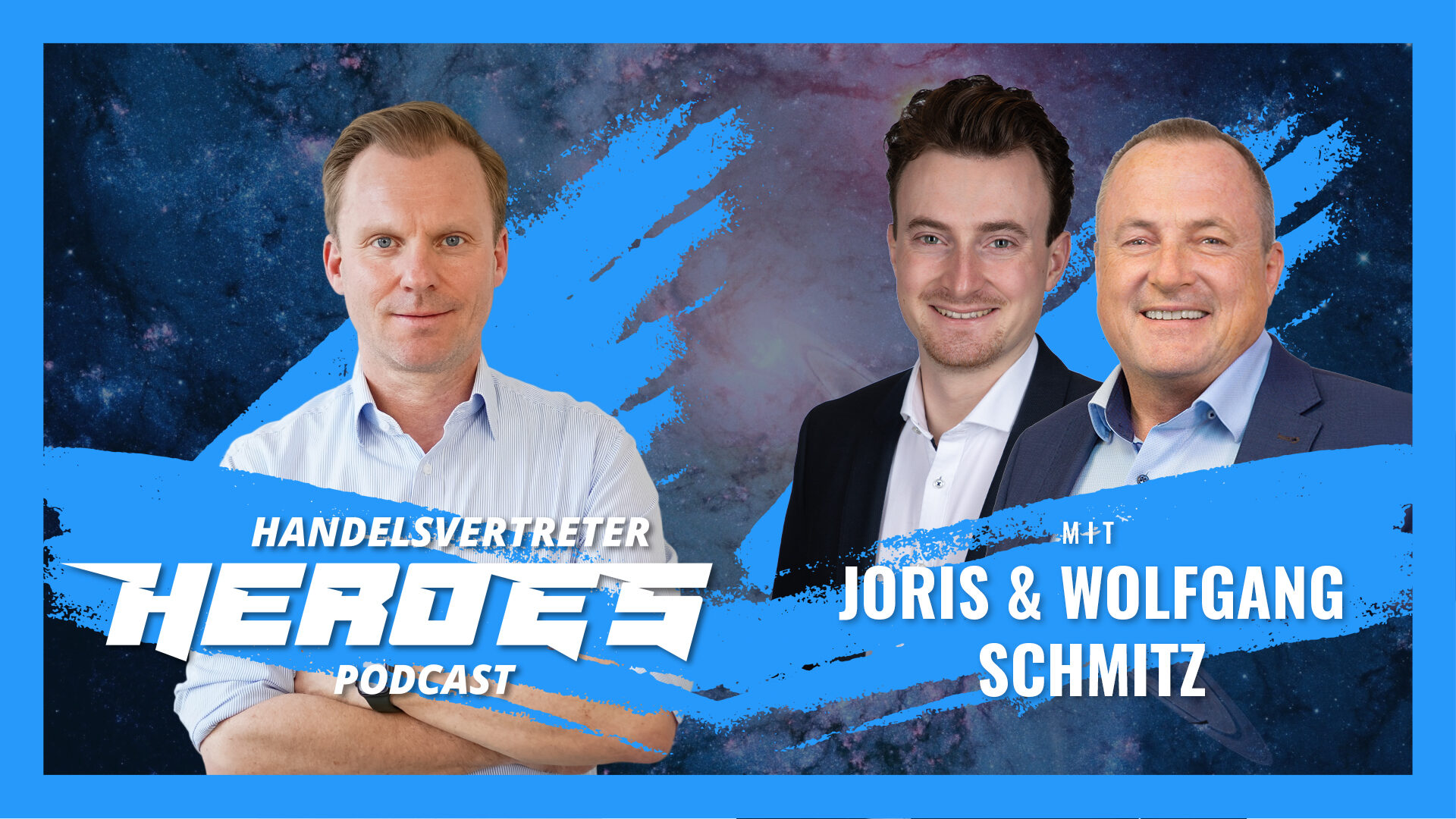 Andre Keeve mit Wolfgang und Joris Schmitz