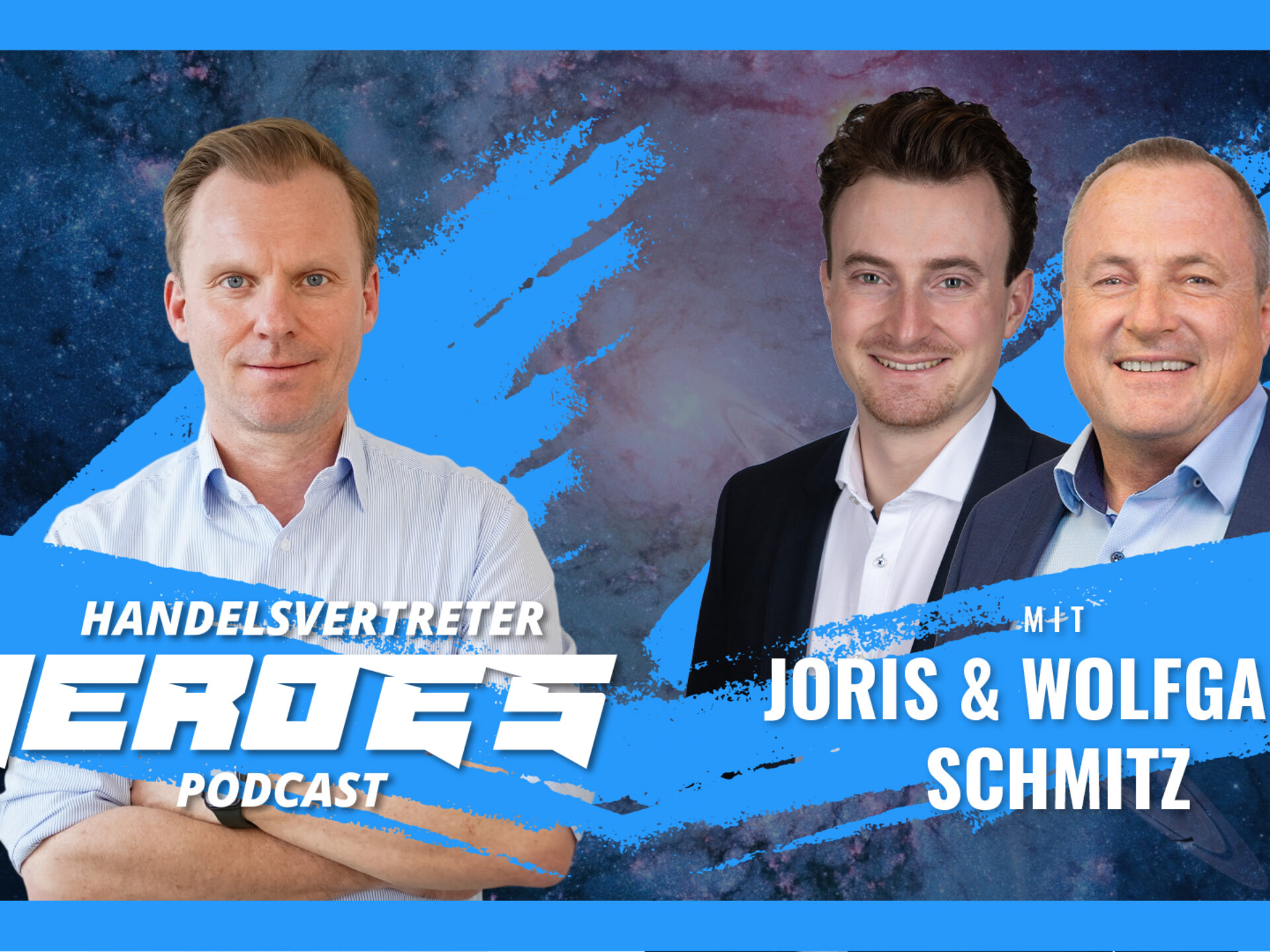 Andre Keeve mit Wolfgang und Joris Schmitz