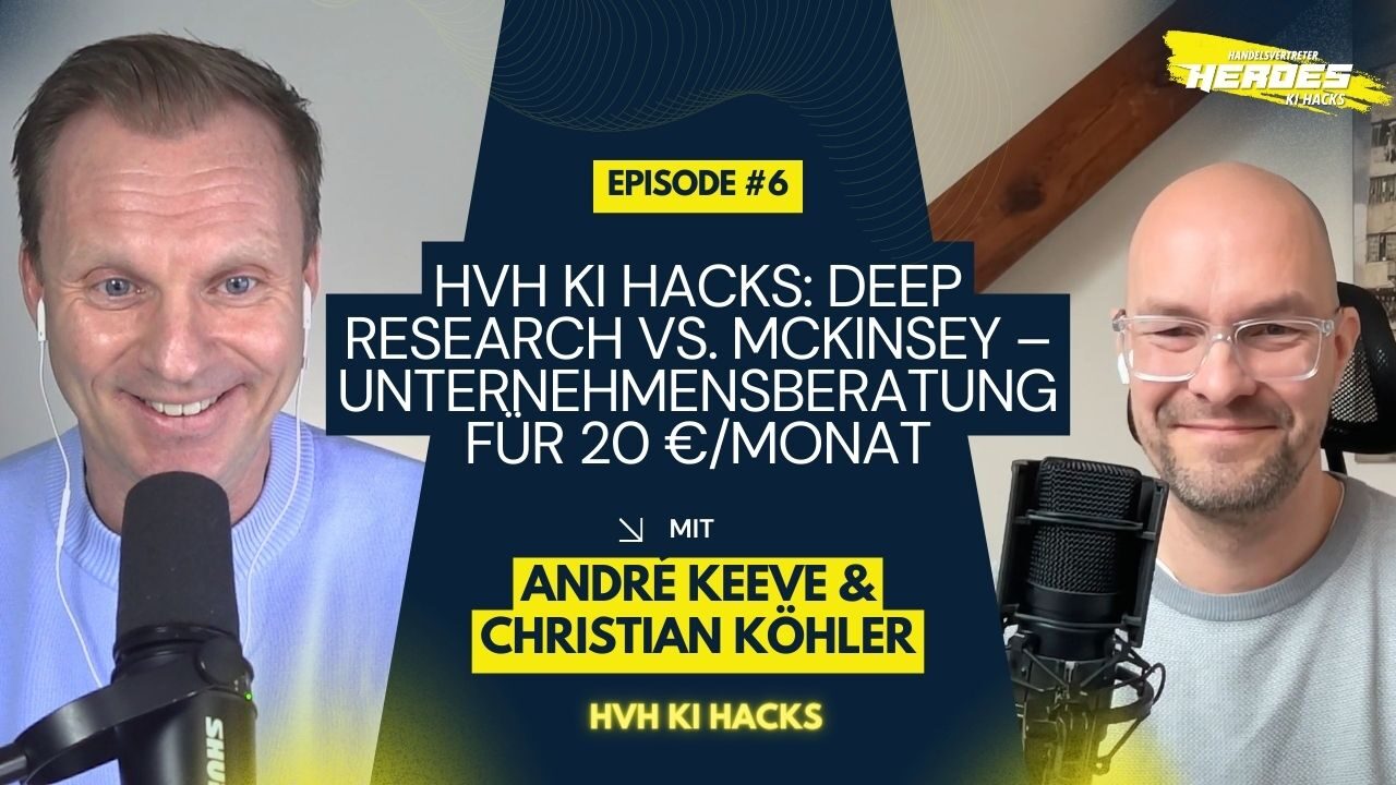 HVH KI Hacks: Deep Research vs. McKinsey – Unternehmensberatung für 20 €/Monat