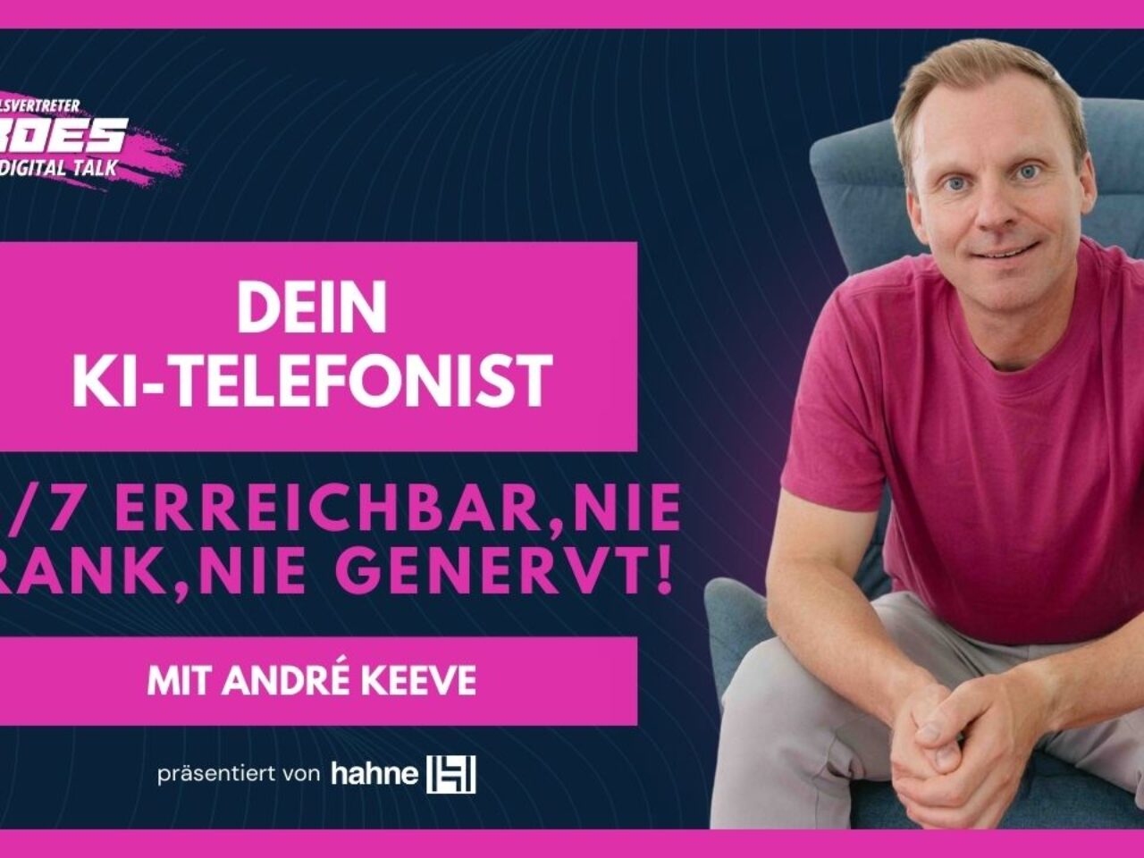 Dein KI-Telefonist – 24/7 erreichbar, nie krank, nie genervt!