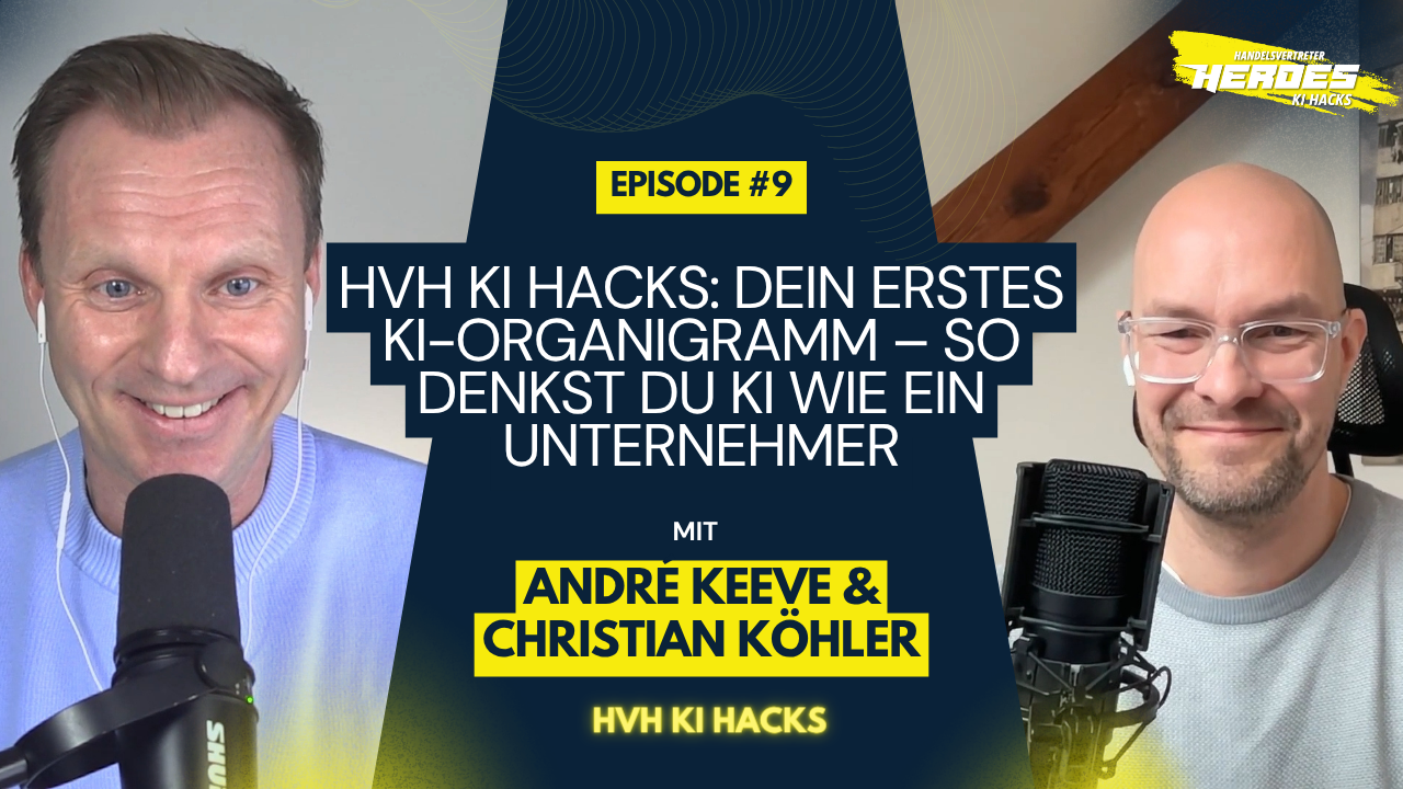 HVH KI Hacks: Dein erstes KI-Organigramm – so denkst du KI wie ein Unternehmer (#205)